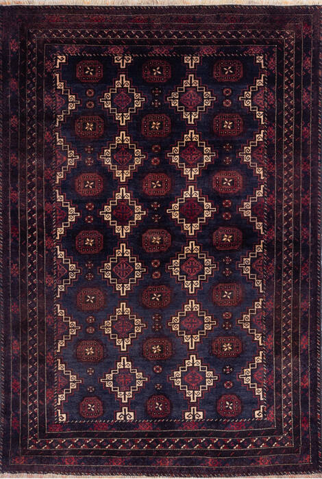 Baluch Blue Hand Knotted 45 X 63 Area Rug 700-145771 Image 0