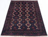 Baluch Blue Hand Knotted 45 X 63  Area Rug 700-145771 Thumb 1