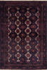 Baluch Blue Hand Knotted 45 X 63  Area Rug 700-145771 Thumb 0