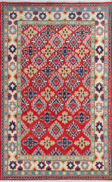 Kazak Red Hand Knotted 40 X 64 Area Rug 700-145783 Image 0