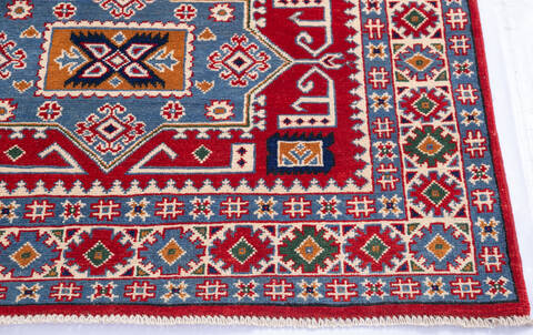 Kazak Red Hand Knotted 40 X 510 Area Rug 700-145785 Image 4