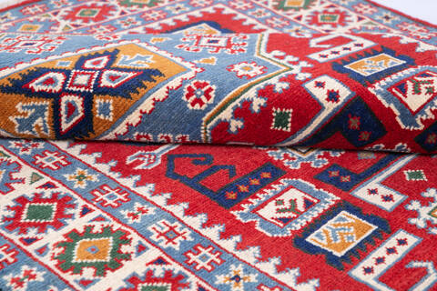 Kazak Red Hand Knotted 40 X 510 Area Rug 700-145785 Image 5