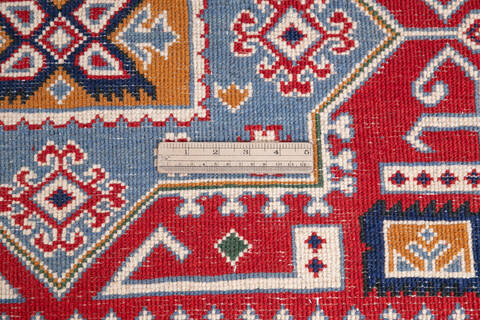 Kazak Red Hand Knotted 40 X 510 Area Rug 700-145785 Image 6