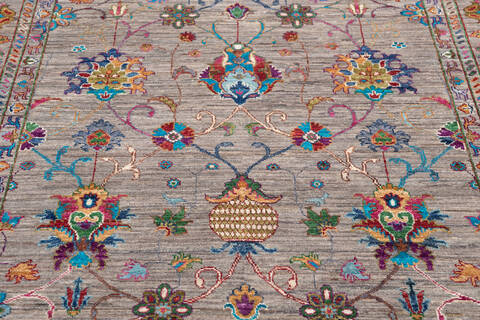 Kazak Grey Hand Knotted 58 X 80 Area Rug 700-145786 Image 3