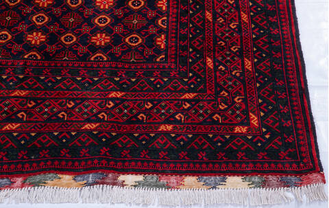 Khan Mohammadi Blue Hand Knotted 58 X 710 Area Rug 700-145791 Image 4