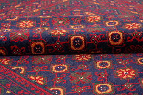 Khan Mohammadi Blue Hand Knotted 58 X 710 Area Rug 700-145791 Image 5