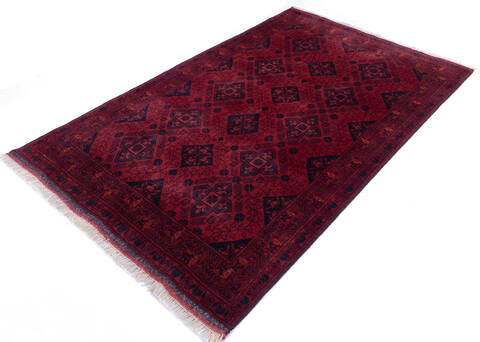 Khan Mohammadi Red Hand Knotted 41 X 66 Area Rug 700-145795 Image 2