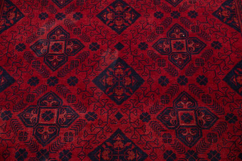 Khan Mohammadi Red Hand Knotted 41 X 66 Area Rug 700-145795 Image 3
