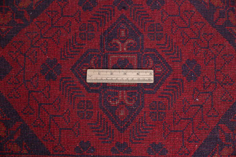 Khan Mohammadi Red Hand Knotted 41 X 66 Area Rug 700-145795 Image 6