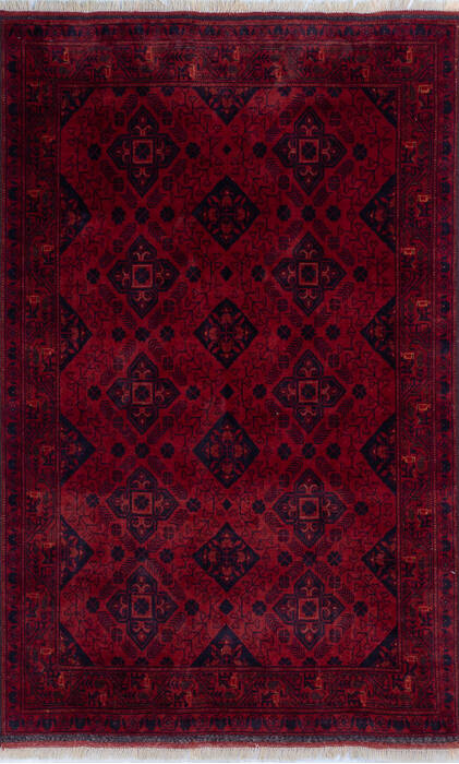 Khan Mohammadi Red Hand Knotted 41 X 66 Area Rug 700-145795 Image 0