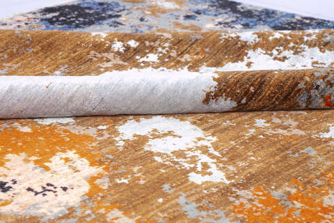Modern Multicolor Hand Knotted 80 X 103 Area Rug 700-145800 Image 5