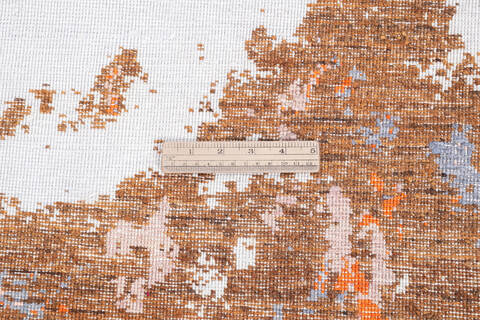 Modern Multicolor Hand Knotted 80 X 103 Area Rug 700-145800 Image 6