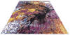 Modern Multicolor Hand Knotted 81 X 103  Area Rug 700-145801 Thumb 1