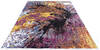 Modern Multicolor Hand Knotted 81 X 103 Area Rug 700-145801 Thumb 1