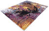 Modern Multicolor Hand Knotted 81 X 103 Area Rug 700-145801 Thumb 2