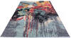 Modern Multicolor Hand Knotted 78 X 106  Area Rug 700-145802 Thumb 1