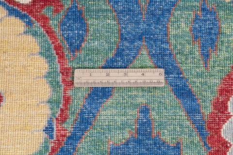 Chobi Green Hand Knotted 50 X 66 Area Rug 700-145809 Image 6