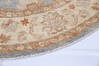 Chobi Grey Round Hand Knotted 90 X 91 Area Rug 700-145810 Thumb 3