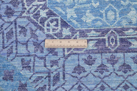 Chobi Blue Hand Knotted 80 X 100 Area Rug 700-145815 Image 6