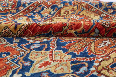 Chobi Red Hand Knotted 82 X 100 Area Rug 700-145816 Image 5