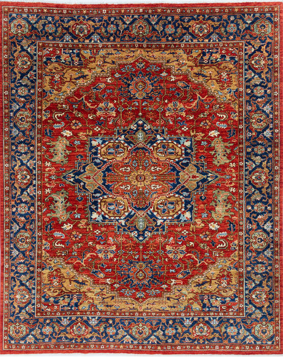 Chobi Red Hand Knotted 82 X 100 Area Rug 700-145816 Image 0