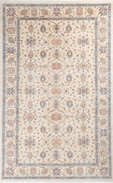 Chobi Beige Hand Knotted 8'2" X 13'0"  Area Rug 700-145821