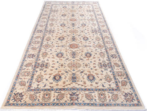 Chobi Beige Hand Knotted 67 X 130 Area Rug 700-145822 Image 1