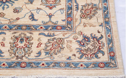 Chobi Beige Hand Knotted 67 X 130 Area Rug 700-145822 Image 4