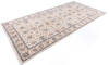 Chobi Beige Hand Knotted 67 X 130  Area Rug 700-145822 Thumb 2