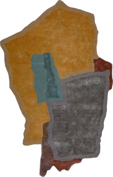 Modern Multicolor Free Form Hand Tufted 40 X 60  Area Rug 902-145828 Image 0