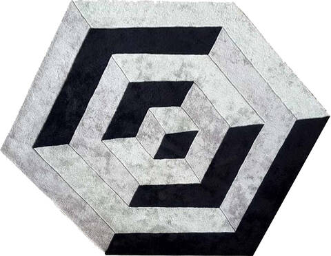 Modern Multicolor Free Form Hand Tufted 50 X 80  Area Rug 902-145837 Image 0