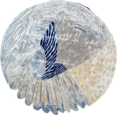 Modern Multicolor Free Form Hand Tufted 50 X 80  Area Rug 902-145839 Image 0