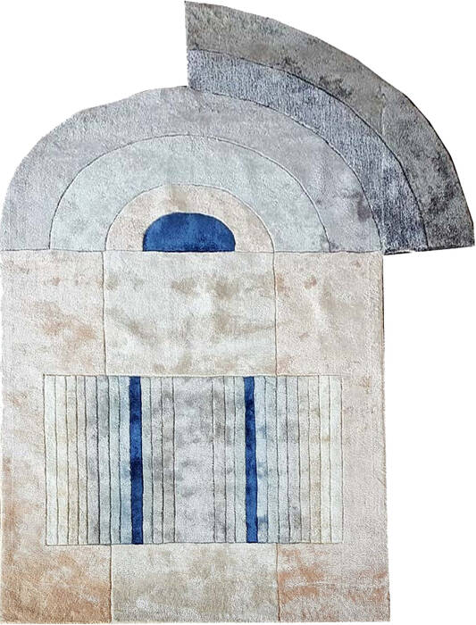 Modern Multicolor Free Form Hand Tufted 40 X 60  Area Rug 902-145840 Image 0