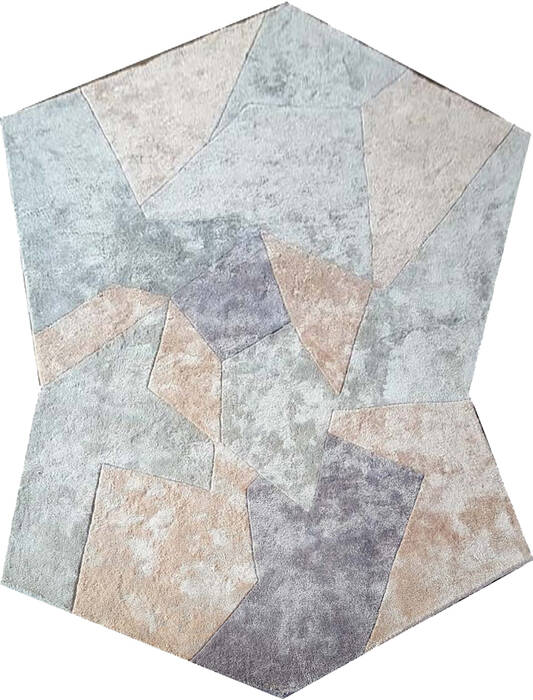 Modern Multicolor Free Form Hand Tufted 50 X 80  Area Rug 902-145847 Image 0