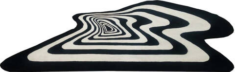 Modern Multicolor Free Form Hand Tufted 40 X 60  Area Rug 902-145848 Image 0