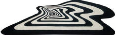 Modern Multicolor Free Form Hand Tufted 5'0" X 8'0"  Area Rug 902-145849