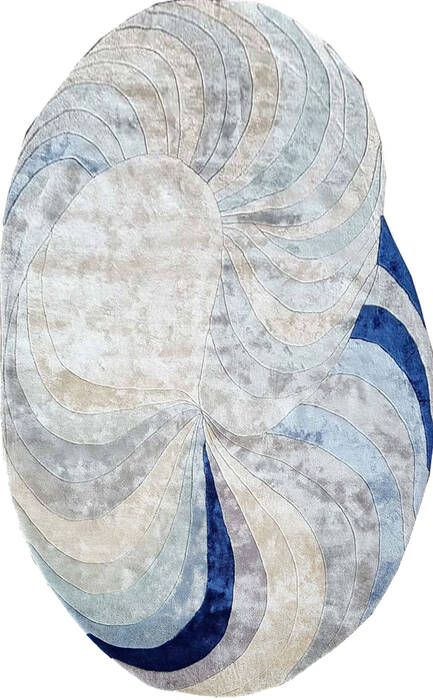 Modern Multicolor Free Form Hand Tufted 40 X 60  Area Rug 902-145850 Image 0