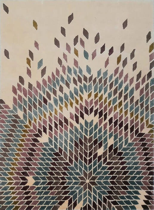 Modern Multicolor Hand Tufted 40 X 60  Area Rug 902-145854 Image 0