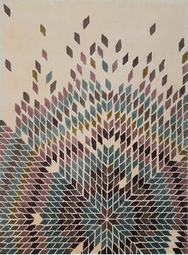 Modern Multicolor Hand Tufted 4'0" X 6'0"  Area Rug 902-145854