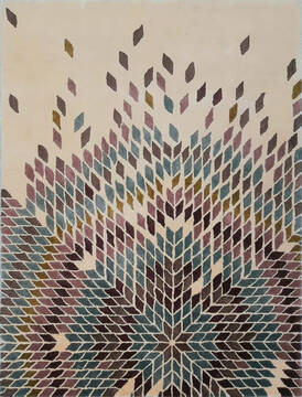 Modern Multicolor Hand Tufted 6'0" X 9'0"  Area Rug 902-145856
