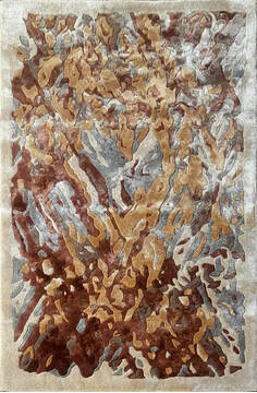 Modern Multicolor Hand Tufted 4'0" X 6'0"  Area Rug 902-145857
