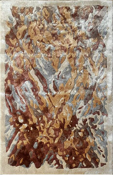 Modern Multicolor Hand Tufted 6'0" X 9'0"  Area Rug 902-145859