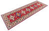 Kazak Red Runner Hand Knotted 27 X 80  Area Rug 700-145867 Thumb 2