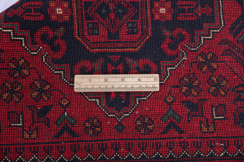 Khan Mohammadi Red Runner Hand Knotted 29 X 77 Area Rug 700-145871 Image 6