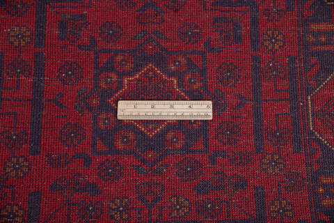 Khan Mohammadi Red Runner Hand Knotted 28 X 97 Area Rug 700-145874 Image 6
