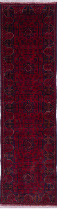 Khan Mohammadi Red Runner Hand Knotted 28 X 97 Area Rug 700-145874 Image 0
