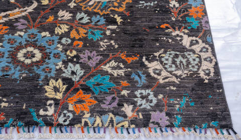 Modern Multicolor Hand Knotted 90 X 120 Area Rug 700-145877 Image 4