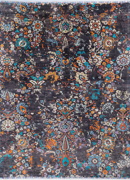 Modern Multicolor Hand Knotted 9'0" X 12'0"  Area Rug 700-145877