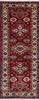 Kazak Red Runner Hand Knotted 27 X 68  Area Rug 700-145880 Thumb 0