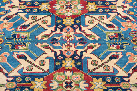 Kazak Blue Hand Knotted 50 X 68 Area Rug 700-145884 Image 3